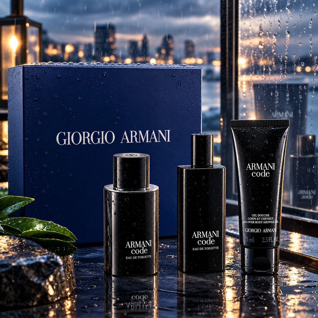 Retail Value $142 - GIORGIO ARMANI Men's 3-Pc. Armani Code Eau de Toilette Set