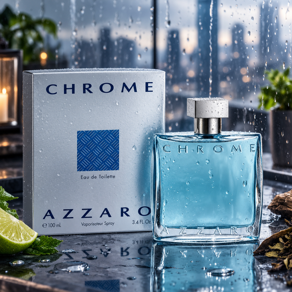 Chrome Azzaro Men's Cologne By Azzaro 3.3oz/100ml Eau De Toilette Spray