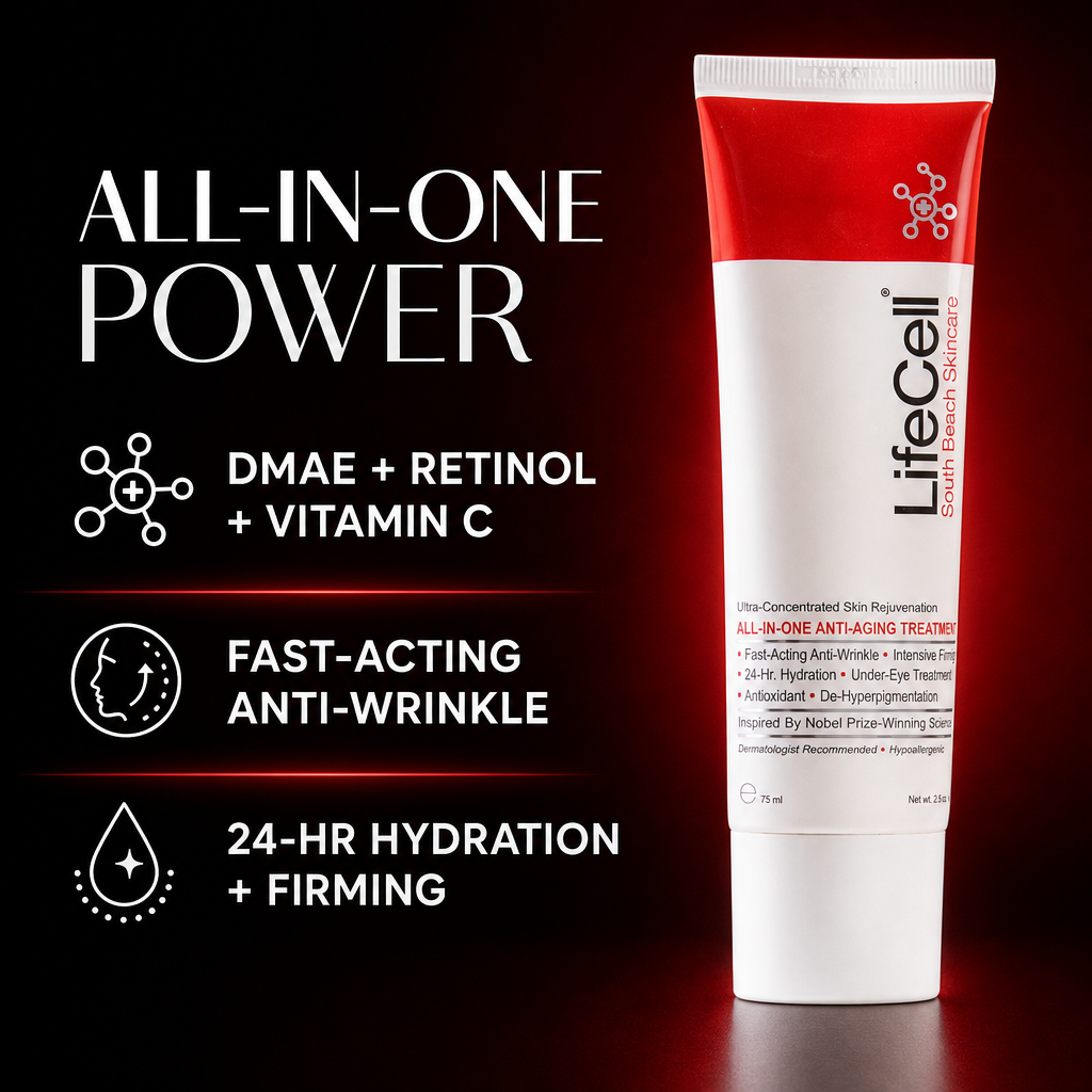 LifeCell South Beach All-In-One Anti-Aging Treatment, 2.54 oz