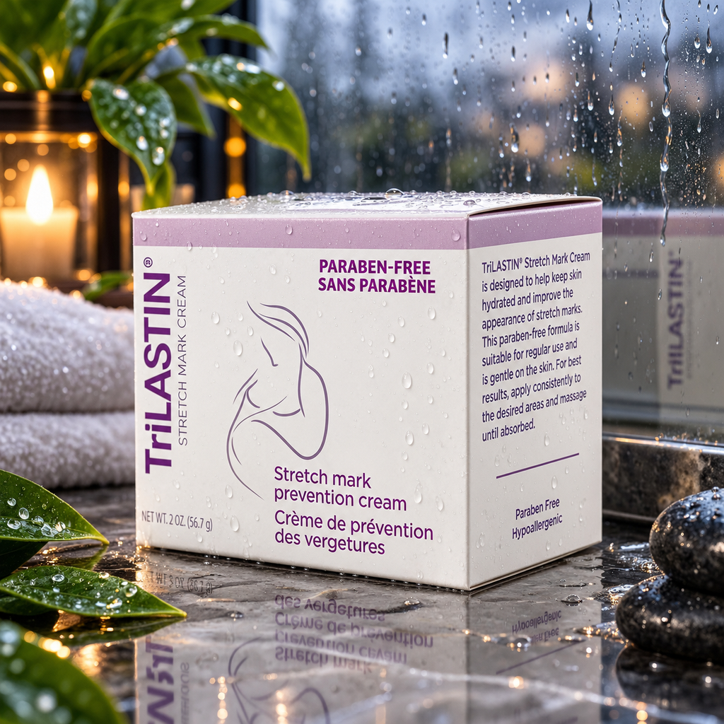 Share TriLASTIN Maternity Stretch Mark Prevention & Healing Cream 4 oz - New in Box