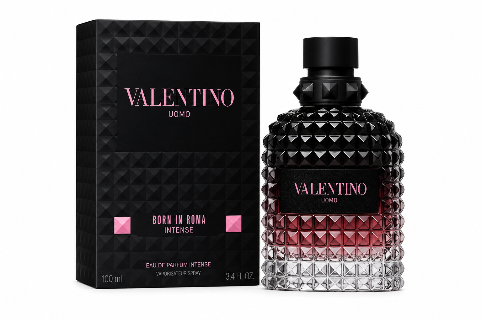 VALENTINO UOMO BORN IN ROMA INTENSE EAU DE PARFUM SPRAY 3.4 Oz / 100 ml FOR MEN