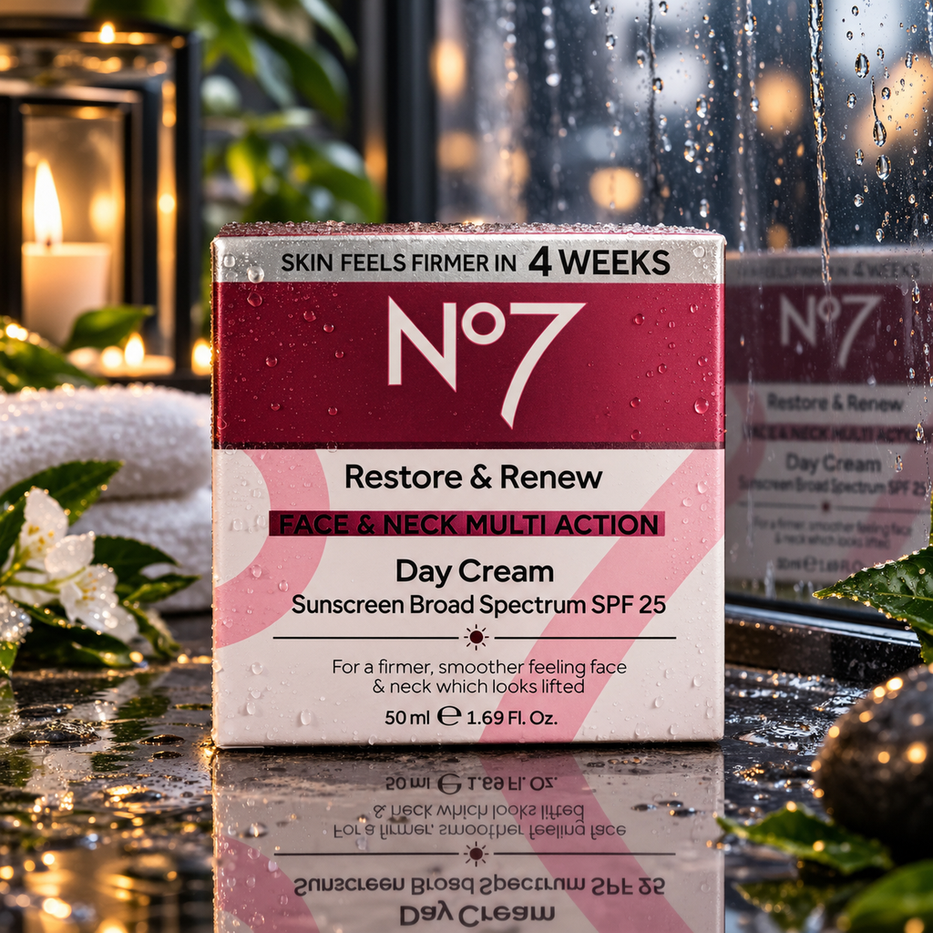 NEW No7 Restore & Renew Multi Action Day Cream SPF 25 Sunscreen 50ml Exp 10/27