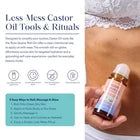 QUEEN OF THE THRONES Organic Castor Oil Rose Quartz Roll-On, 1.7 oz, 50mL